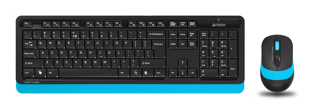 Набор клавиатура+мышь A4Tech Fstyler FG1010 черный/синий