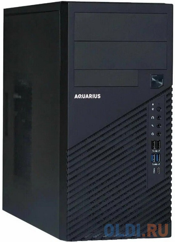 ПК Aquarius Aquarius Pro P30 K44 MT i3 10105 (4.4) 8Gb 1Tb 7.2k SSD256Gb UHDG noOS 2.5xGbitEth WiFi BT 400W мышь клавиатура черный/черный (RUS) (P30K4 в Москвe