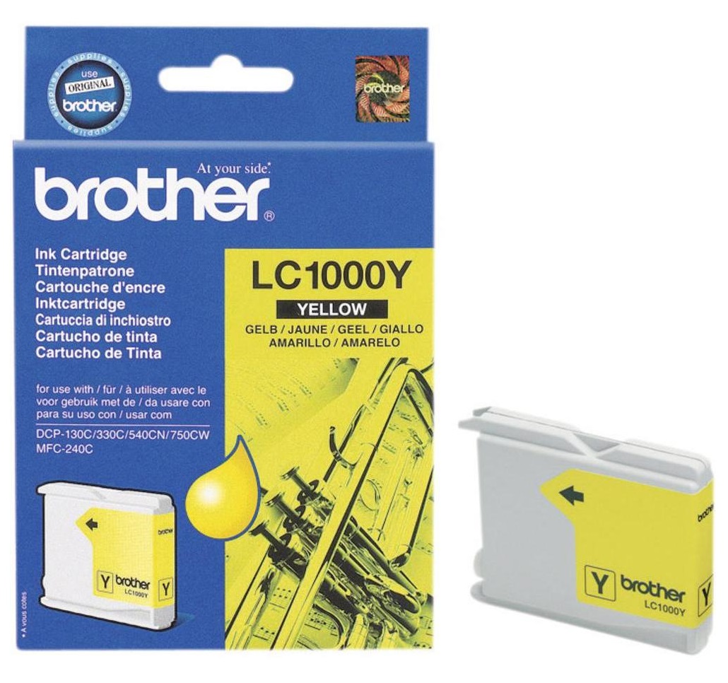 Картридж струйный Brother LC1000Y желтый для Brother DCP-130/330 в Москвe