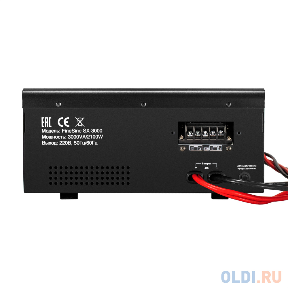 Комплект ИБП EX296003RUS + батарея 150Aч EX282990RUS 4шт (инвертор, синус, для котла, настенный) ExeGate FineSine SX-3000.LCD.AVR.2SH.T <3000VA/210