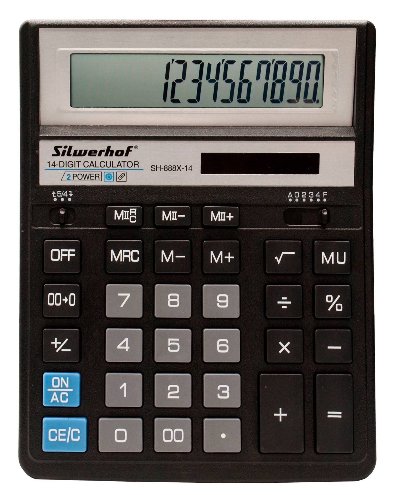 Калькулятор настольный Silwerhof SH-888X-14 черный
