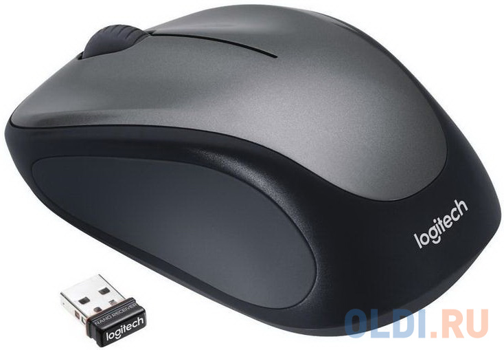 Мышь беспроводная Logitech M235 серый USB + радиоканал