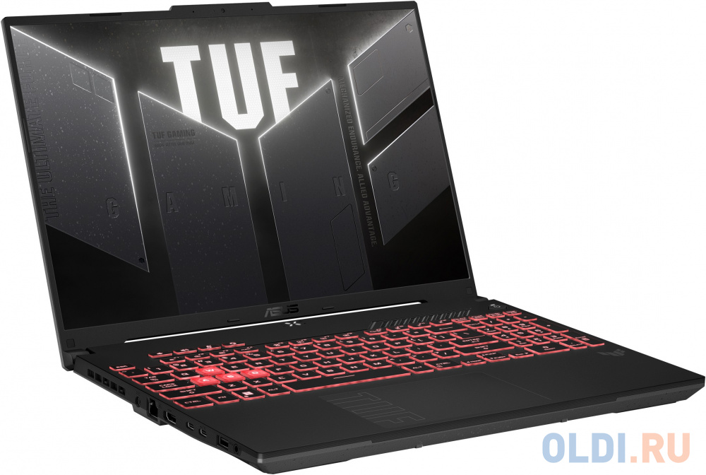 Ноутбук Asus TUF Gaming A16 FA607PV-N3035 Ryzen 7 7845HX 16Gb SSD1Tb NVIDIA GeForce RTX4060 8Gb 16" IPS WUXGA (1920x1080) noOS grey WiFi BT Cam (