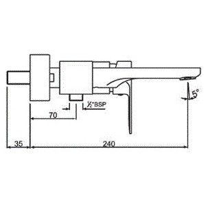 Смеситель для ванны Jaquar Ornamix Prime (ORP-CHR-10119PM)