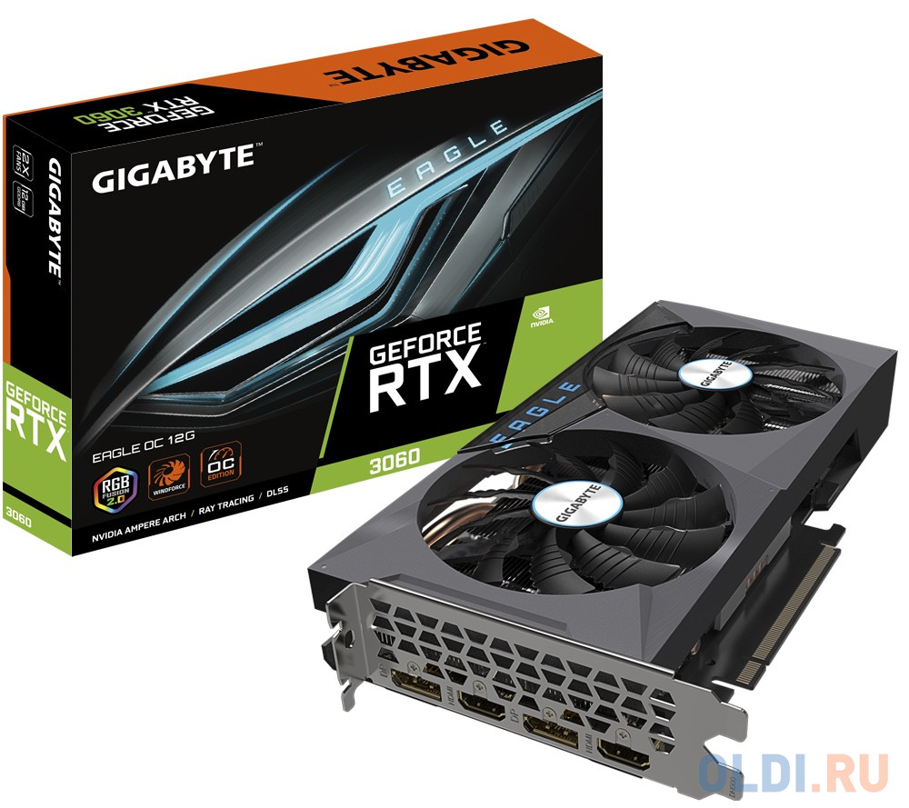 Видеокарта GigaByte nVidia GeForce RTX 3060 EAGLE OC 12288Mb