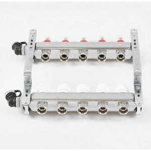 Коллекторная группа Uni-Fitt 1''х3/4'' 5 выходов с расходомерами и термостатическими вентилями (450I4305)