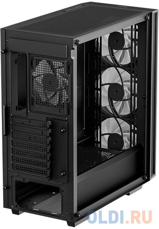 Deepcool MATREXX 55 V4 без БП, боковое окно (закаленное стекло), 3xARGB LED 140мм вентилятора спереди, 1xARGB LED 120мм вентилятор сзади, черный, ATX в Москвe