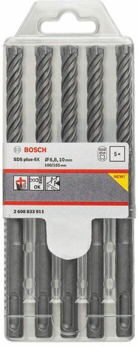 Набор буров Bosch SDS-plus-5X 6-10mm 5шт