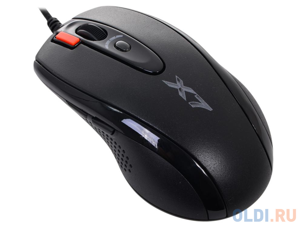 Мышь A4Tech X-710BK USB Black 6 кн, 1кл-кн, 2000 dpi