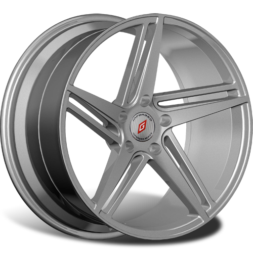 Диски R19 5x112 8,5J ET32 D66,6 Inforged IFG31 Silver лого IFG (S+RED, 64 мм) сфера