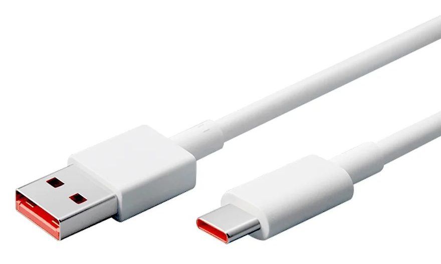 Кабель Xiaomi Fast Charging 6A USB-A + USB-C, 1 м, белый