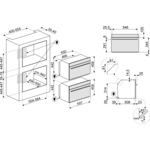 Электрический духовой шкаф Smeg SO4102M1B3 в Москвe