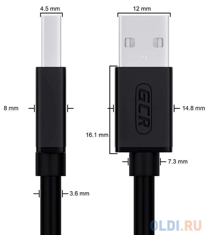 Greenconnect Кабель 1.8m USB 2.0, AM/mini 5P, черный, 28/28 AWG, экран, армированный, морозостойкий
