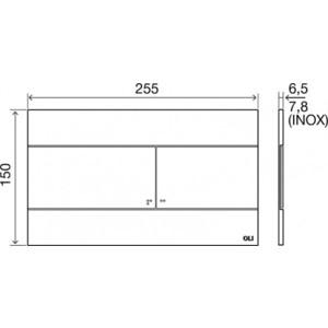 Инсталляция для унитаза OLI 120 Sanitarblock с клавишей Slim хром матовый (100409, 659046) в Москвe