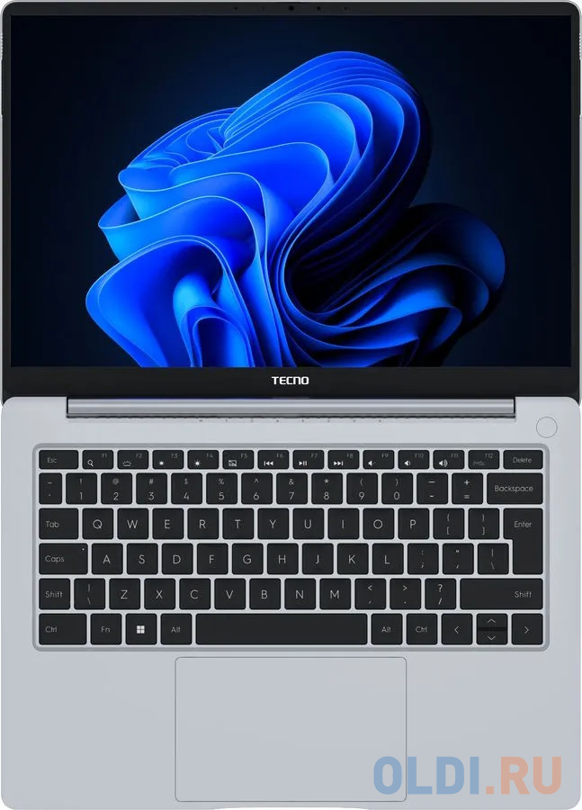 Ноутбук Tecno MegaBook T1 Core i5 1155G7 16Gb SSD512Gb Intel Iris Xe graphics 14.1" IPS FHD (1920x1080) Windows 11 Home 64 silver WiFi BT Cam 651 в Москвe