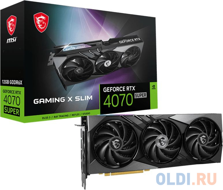 Видеокарта MSI nVidia GeForce RTX 4070 SUPER GAMING X SLIM 12288Mb в Москвe