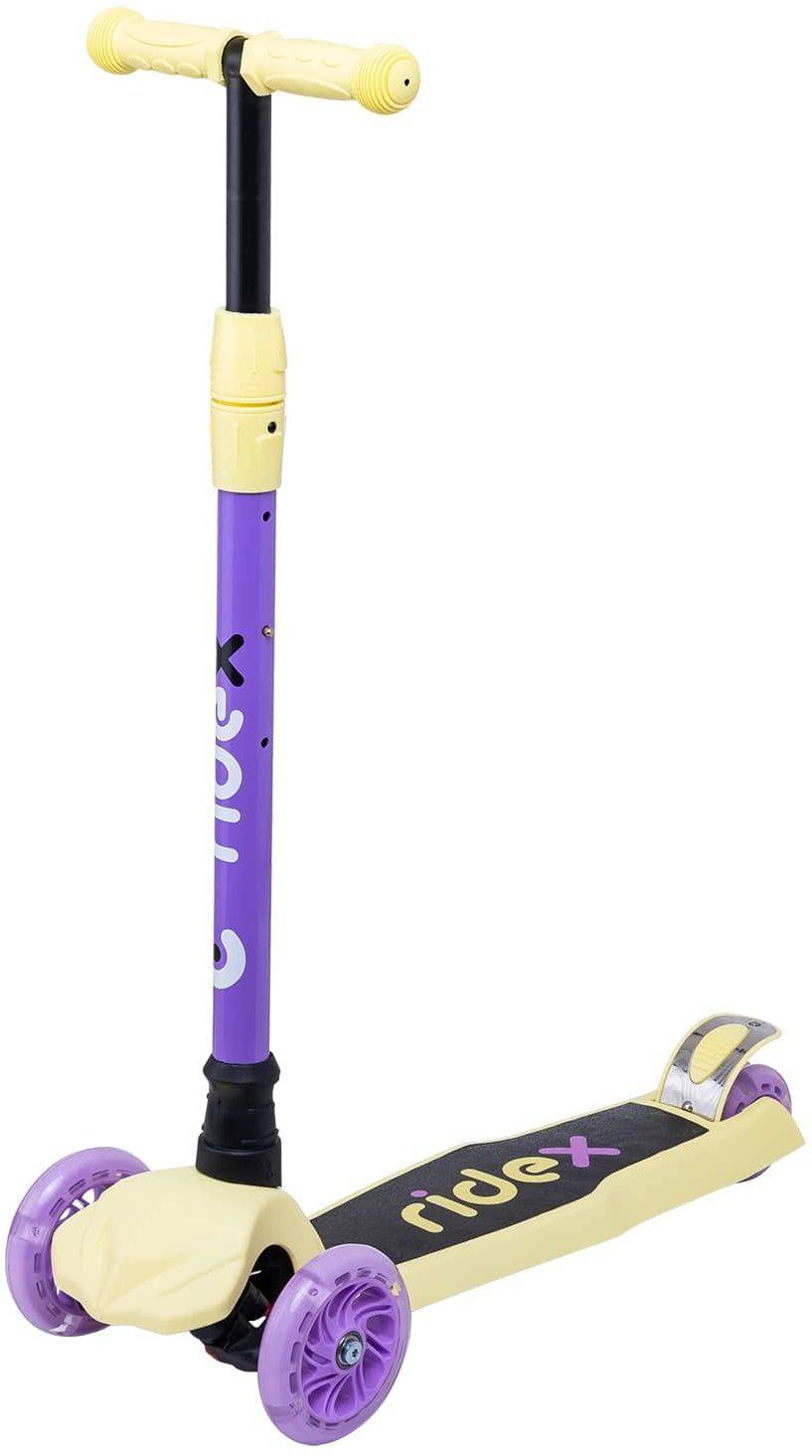 Самокат Ridex Chip, детский, 3-колесный, фиолетовый/желтый (ут-00018421)
