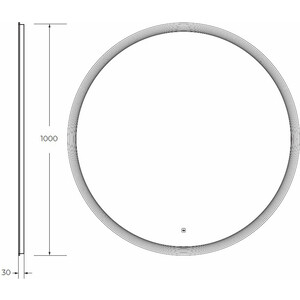 Зеркало Cezares Eco 100 с подсветкой, сенсор (CZR-SPC-ECO-1000-LED-TCH)