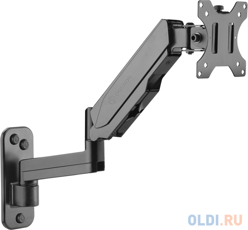 Кронштейн НАСТЕННЫЙ для монитора ONKRON/ 13-32" 2колена, макс. 100*100, струбцина, наклон -35?+35? поворот 180?, расстояние от стены 85-521мм, ма