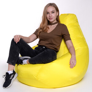 Кресло-мешок Bean-bag Груша желтое оксфорд XL в Москвe