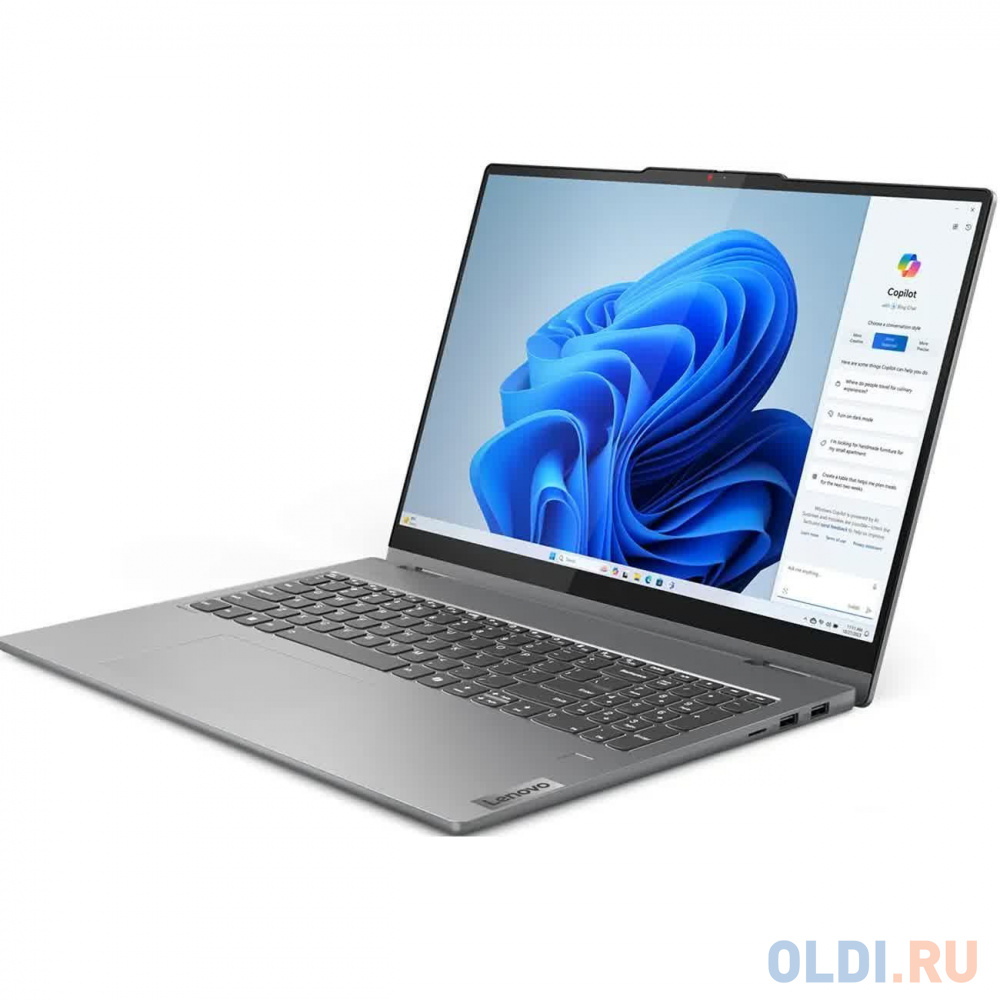 Ноутбук/ Lenovo IdeaPad 5 2-in-1 16AHP9 16"(2048x1280 OLED)/Touch/AMD Ryzen 7 8845HS(3.8Ghz)/16384Mb/512SSDGb/noDVD/Int:AMD Radeon 780M/Cam/BT/Wi