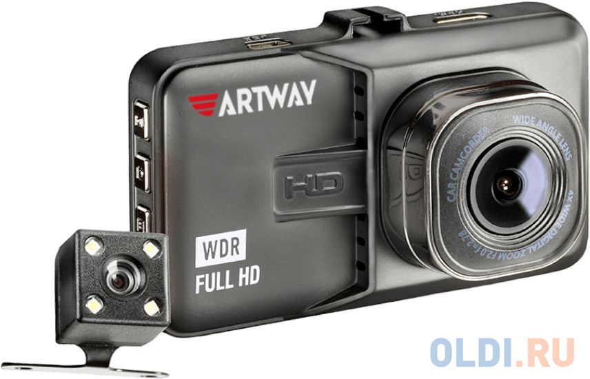 Видеорегистратор Artway AV-394 с двумя камерами 3"/120°/1920x1080 Full HD/мониторинг парковки