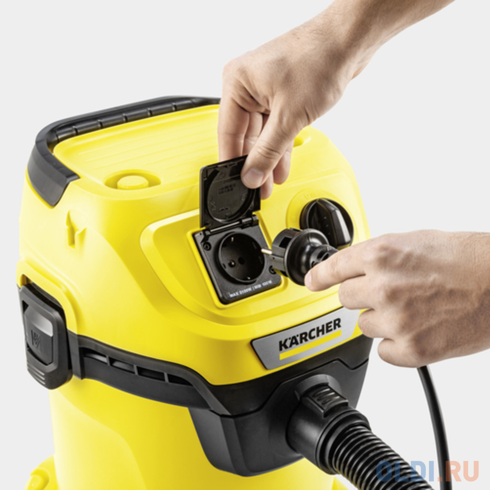 Строительный пылесос Karcher WD 3 P V-17/4/20 Workshop сухая влажная уборка жёлтый в Москвe