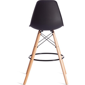 Барный стул TetChair Cindy Bar Chair (mod. 80-1) / 1 шт. в упаковке, дерево бук/металл/пластик, Black (Черный) 3010/ натуральный