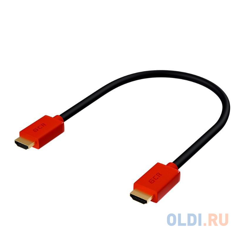 Кабель HDMI 2м Green Connection GCR-HM451-2.0m круглый черный/красный в Москвe