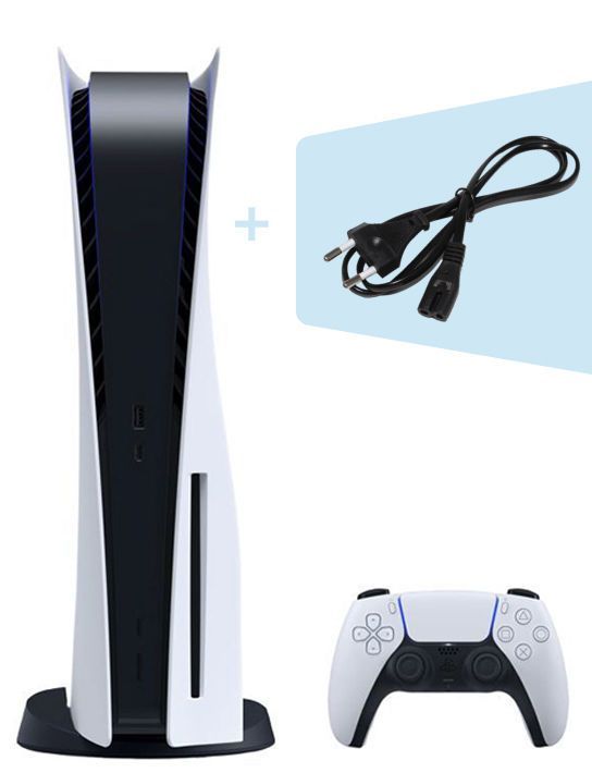 Игровая консоль PlayStation 5 CFI-1000A белый/черный +кабель