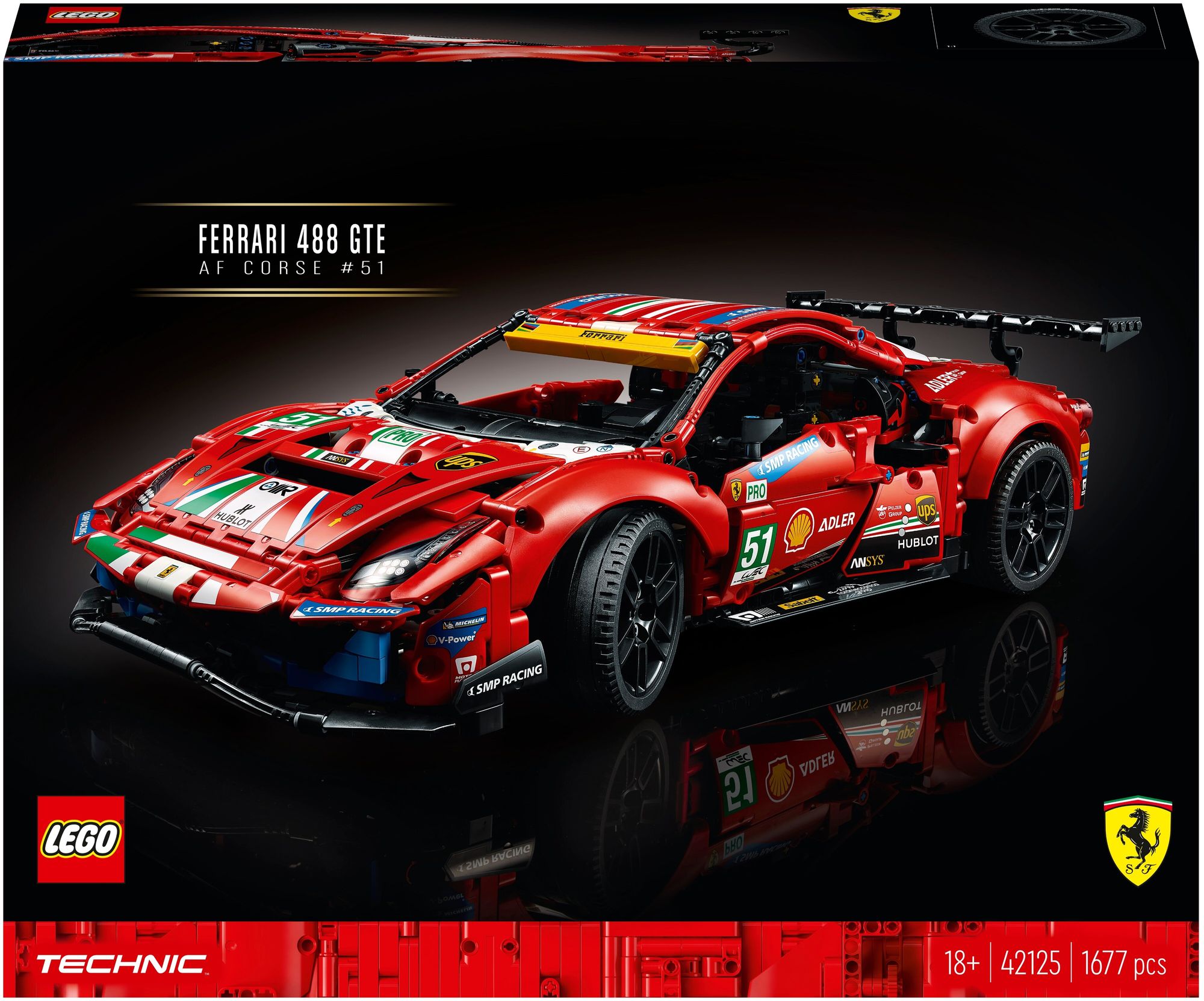 Конструктор Lego 42125 Ferrari 488 GTE “AF Corse #51”