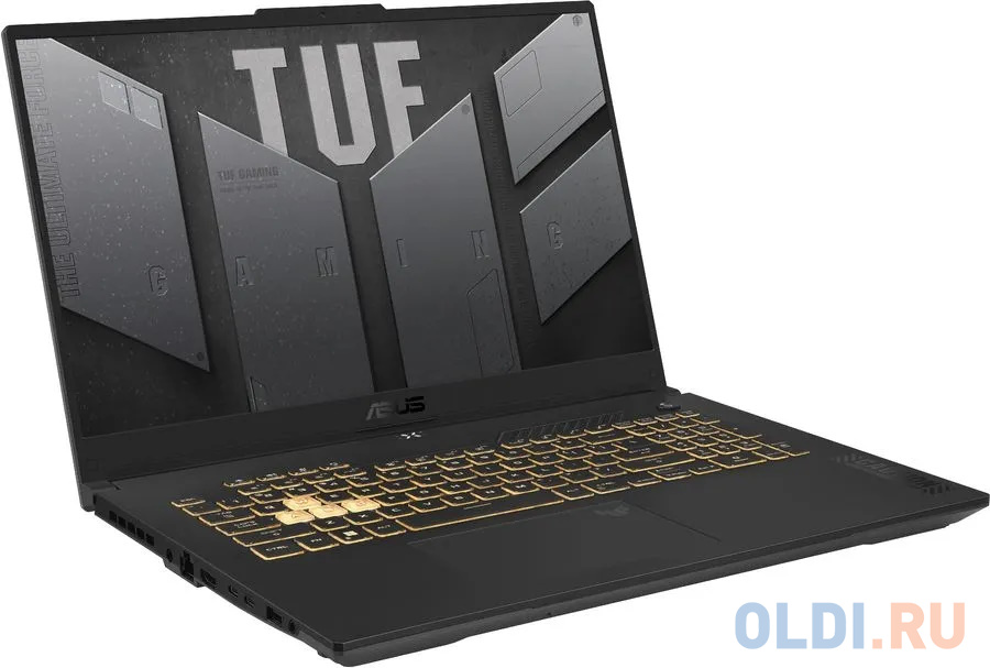 Ноутбук Asus TUF Gaming F17 FX707ZU4-HX058 Core i7 12700H 16Gb SSD512Gb NVIDIA GeForce RTX4050 6Gb 17.3" IPS FHD (1920x1080) noOS grey WiFi BT Ca в Москвe