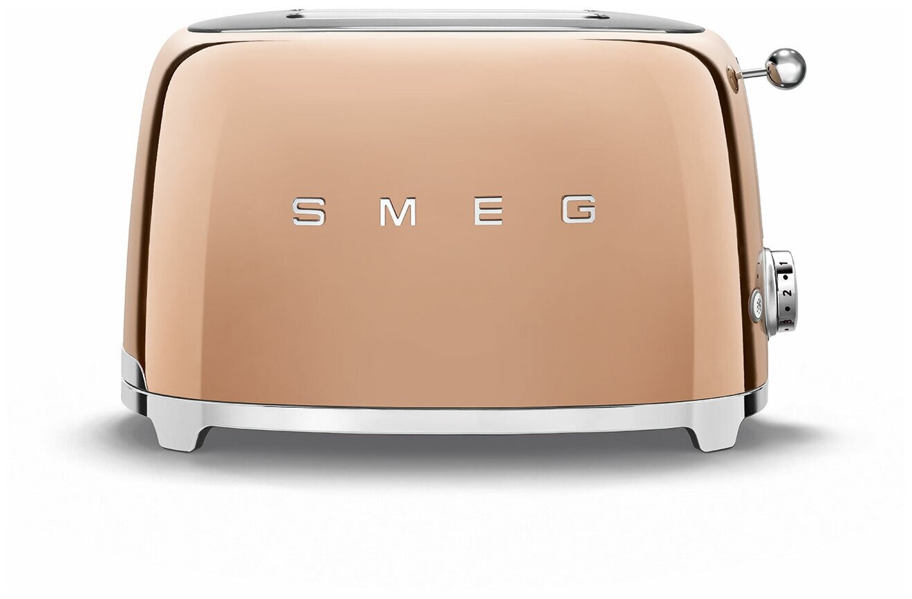 Тостер SMEG TSF01RGEU 950 Вт, подогрев, размораживание, розовое золото (TSF01RGEU)