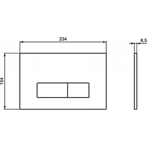 Кнопка смыва Ideal Standard Oleas M2 черный (R0121A6) в Москвe