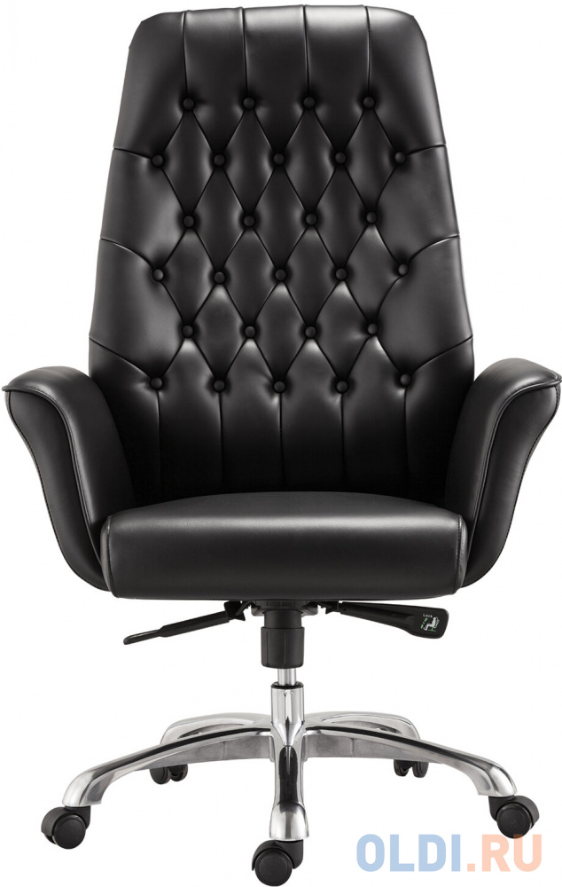 Кресло офисное BRABIX PREMIUM &quot;Legacy EX-750&quot;, синхромеханизм, алюминий, экокожа, черное, 532492