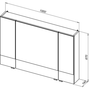 Зеркальный шкаф Aquanet Нота 100 белый (165372, 375793)