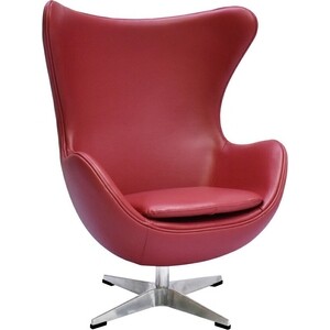 Кресло Bradex Egg Chair красный, натуральная кожа (FR 0806)