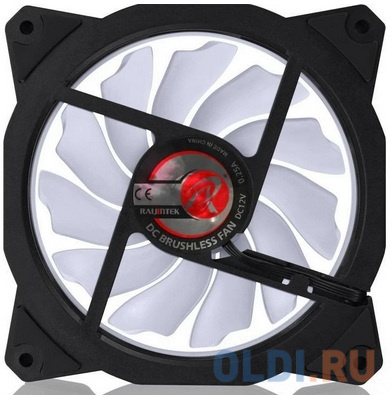 IRIS 12 RED 0R400040(Singel LED fan, 1pcs/pack), 12025 LED PWM fan, O-type LED brings visible color &amp; brightness, Anti-vibration rubber pads i