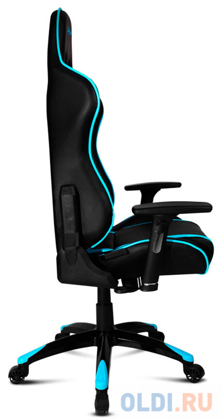 Кресло для геймеров Drift DR300 PU Leather чёрный синий DR300BL