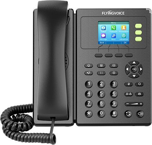 VoIP-телефон FLYINGVOICE FIP-11С, 3 линии, 3 SIP-аккаунта, цветной дисплей, черный (FIP-11С)