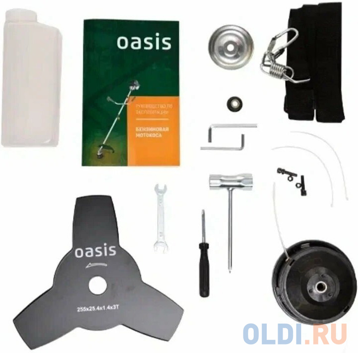 Бензиновая мотокоса "Oasis Eco" TB-290P (56куб.см, 2,9кВт, диск 3л)