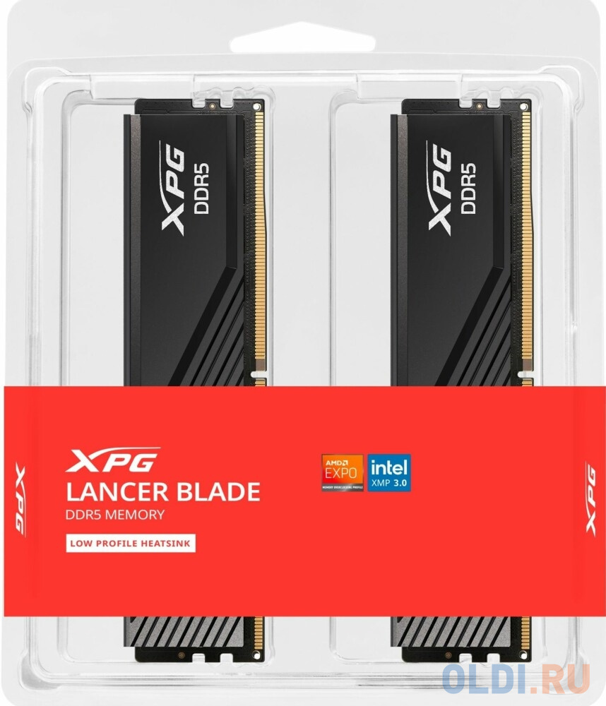 32GB DDR5 6400 DIMM XPG Lancer Blade AX5U6400C3216G-DTLABBK kit 16*2, 1.4V, CL32-39-39