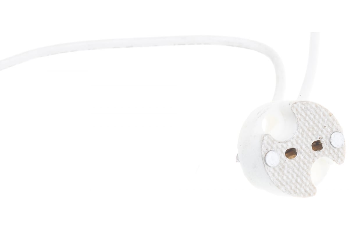 Патрон керамический REV 50 Вт для галогенных ламп, белый (24603 9)