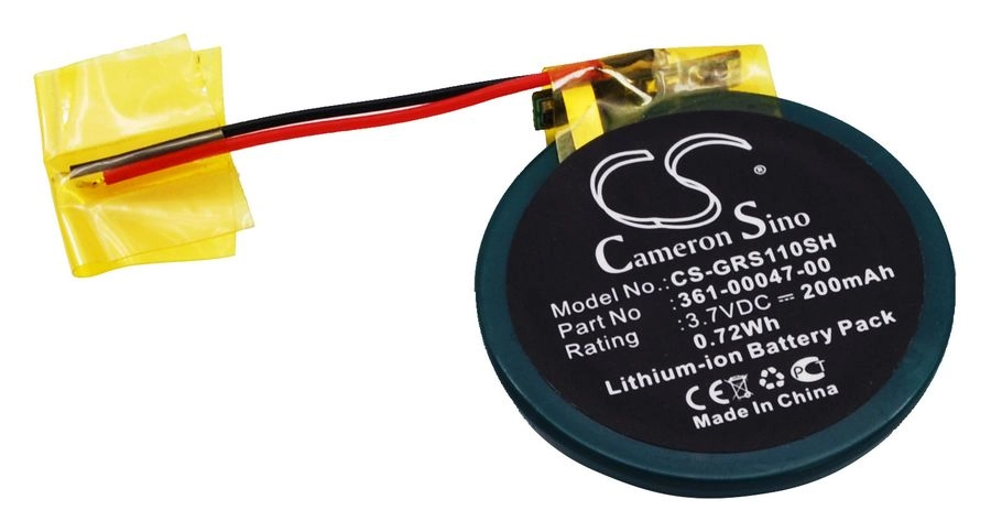 Аккумулятор Cameron Sino CS-GRS110SH, 3.7V, 200 мА·ч, Li-Ion для смарт-часов Garmin