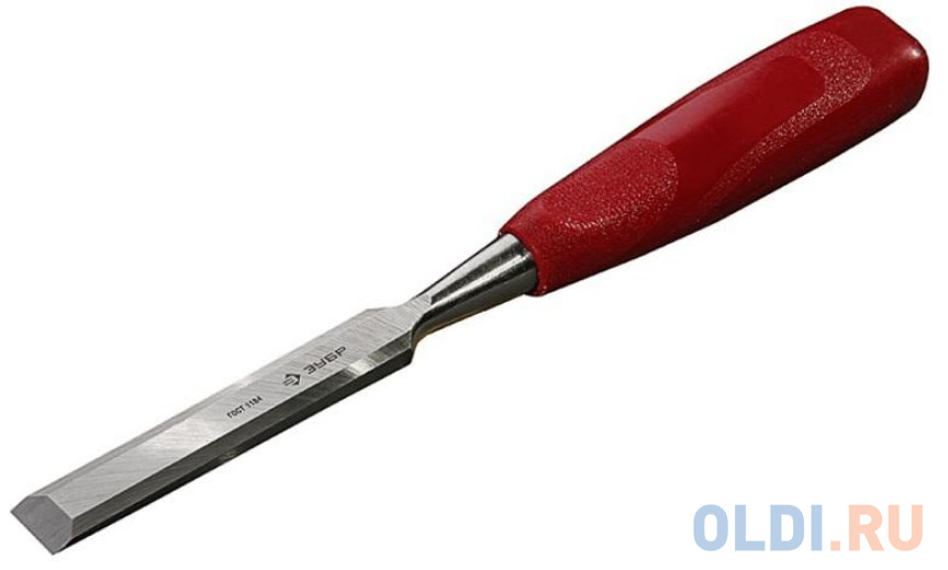 Стамеска ЗУБР 18094-18  СМ-3 с пластмассовой ручкой, ширина полотна 18мм