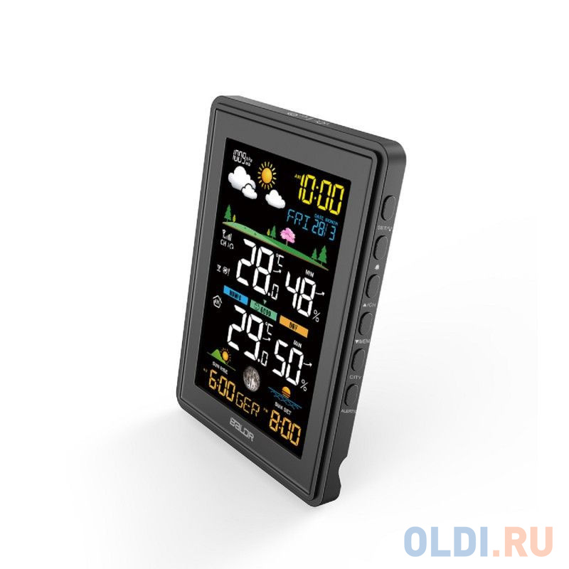 BALDR B0360WST2H2PR-V3-BLACK Беспроводная Метеостанция с функцией отображения давления, черный