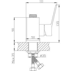 Смеситель для кухни Haiba HB559 хром (HB73559)