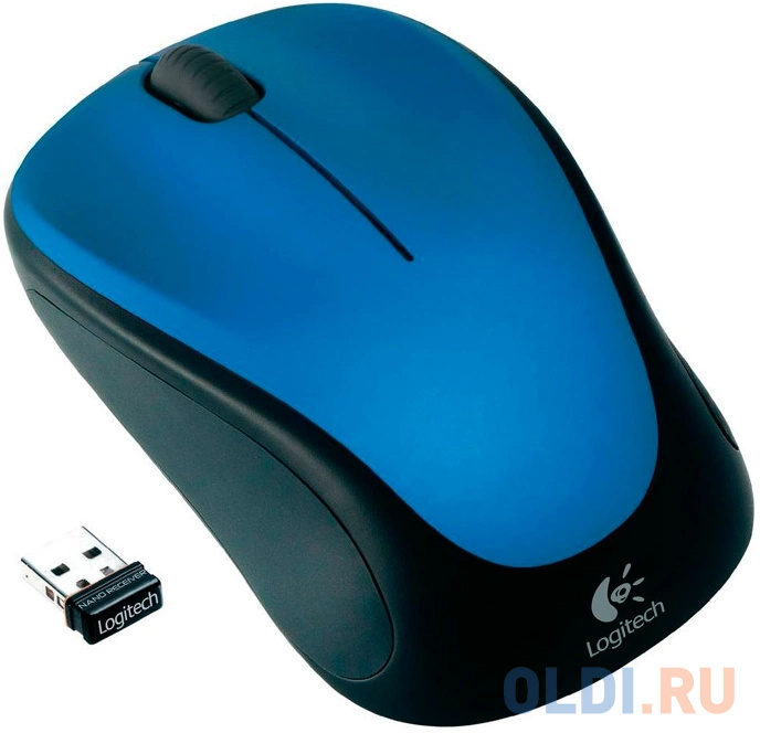 Мышь Logitech M235 синий/черный оптическая 1000dpi беспров. USB для ноутбука 2but (910-003392) в Москвe