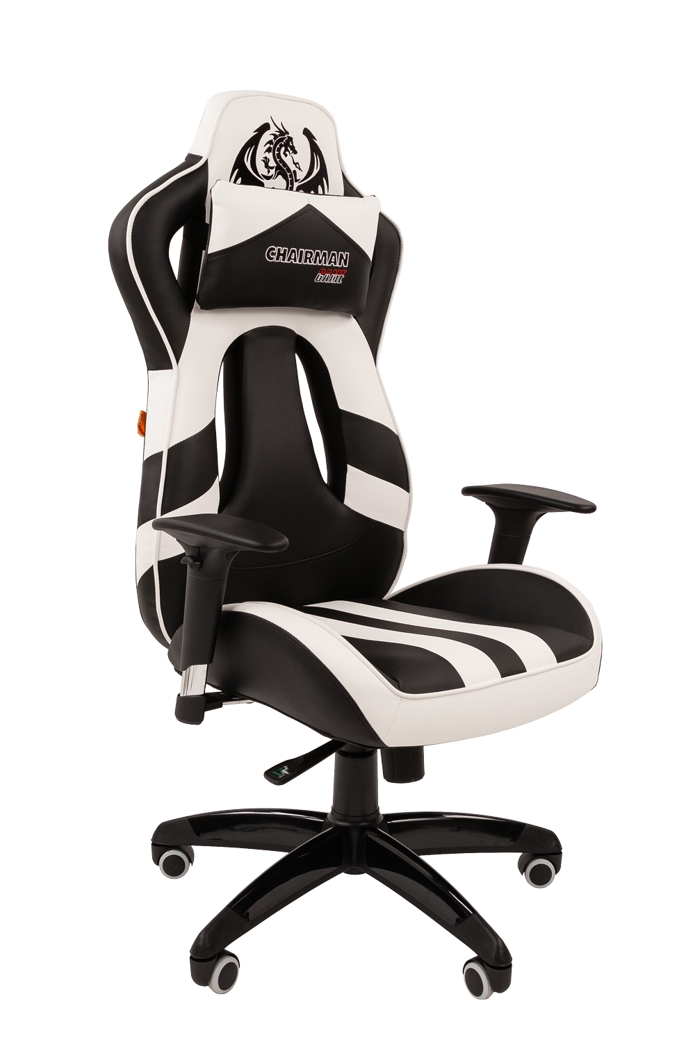 Компьютерное кресло Chairman game 25 черный/белый (00-07054930)
