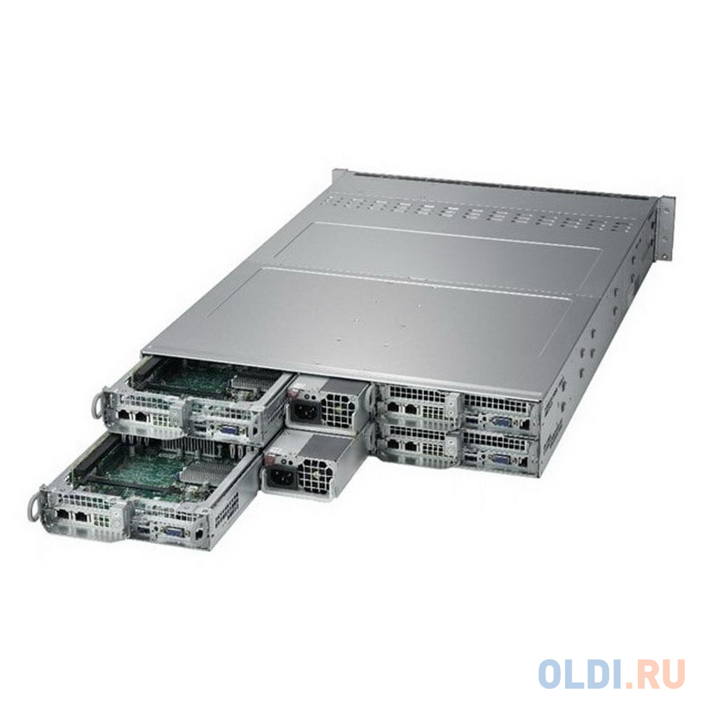 Серверная платформа SuperMicro 2U, 2xLGA3647, 16xDDR4, 3x3.5", SATA, SIOM, IPMI, 2x2200W SYS-6029TP-HTR в Москвe